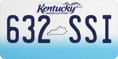 KY license plate 632SSI