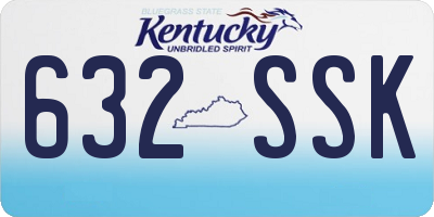 KY license plate 632SSK