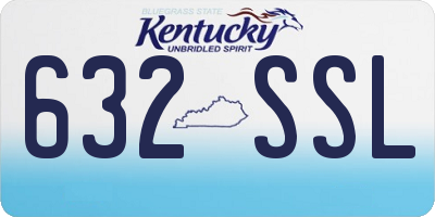 KY license plate 632SSL