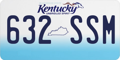 KY license plate 632SSM