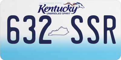 KY license plate 632SSR
