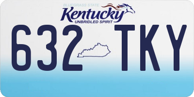 KY license plate 632TKY