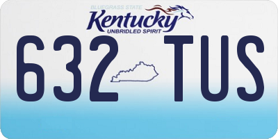 KY license plate 632TUS