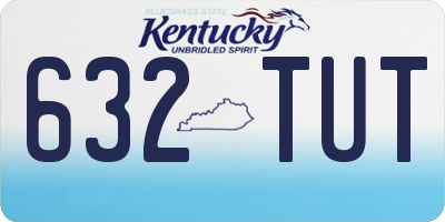 KY license plate 632TUT