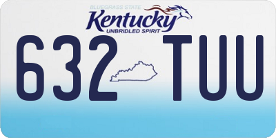 KY license plate 632TUU
