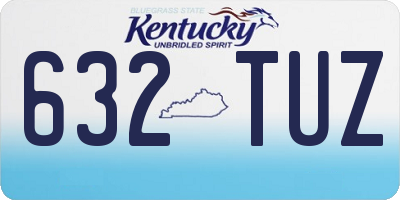 KY license plate 632TUZ
