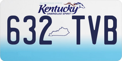KY license plate 632TVB