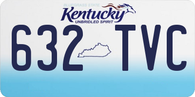 KY license plate 632TVC