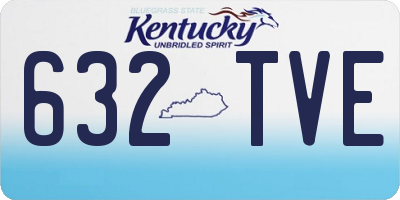 KY license plate 632TVE