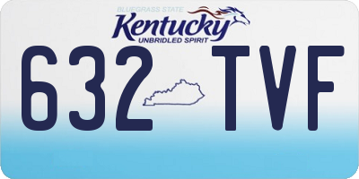 KY license plate 632TVF