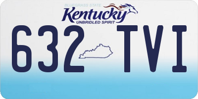 KY license plate 632TVI