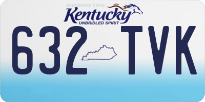 KY license plate 632TVK