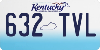 KY license plate 632TVL