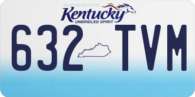 KY license plate 632TVM