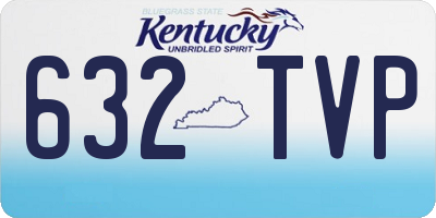 KY license plate 632TVP