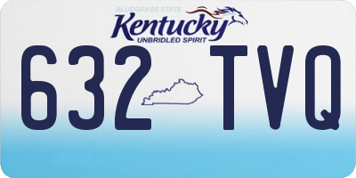 KY license plate 632TVQ