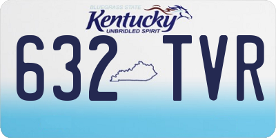 KY license plate 632TVR
