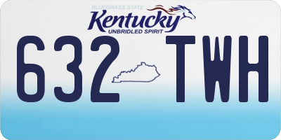 KY license plate 632TWH