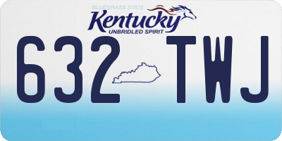 KY license plate 632TWJ