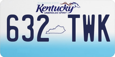 KY license plate 632TWK