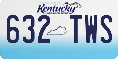 KY license plate 632TWS