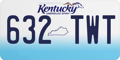 KY license plate 632TWT