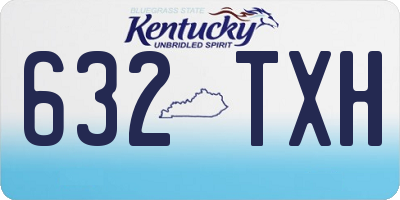KY license plate 632TXH