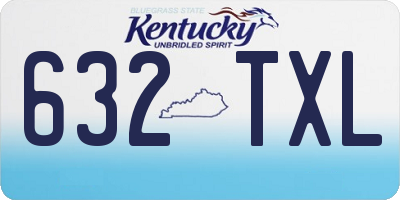 KY license plate 632TXL