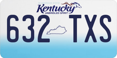 KY license plate 632TXS
