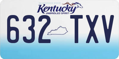 KY license plate 632TXV