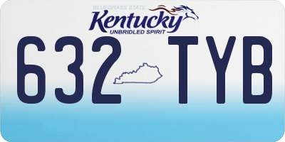 KY license plate 632TYB
