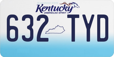 KY license plate 632TYD