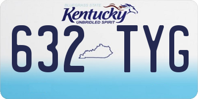 KY license plate 632TYG