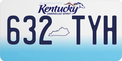 KY license plate 632TYH