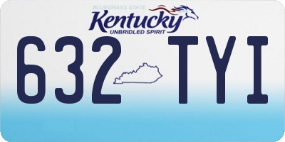 KY license plate 632TYI