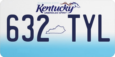 KY license plate 632TYL