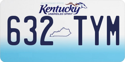 KY license plate 632TYM