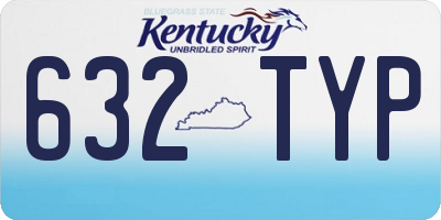 KY license plate 632TYP