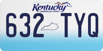 KY license plate 632TYQ