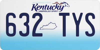 KY license plate 632TYS