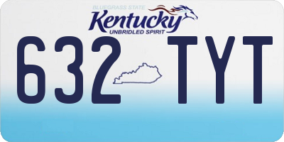 KY license plate 632TYT