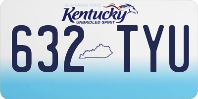 KY license plate 632TYU