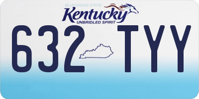 KY license plate 632TYY