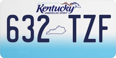 KY license plate 632TZF
