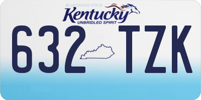 KY license plate 632TZK