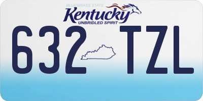 KY license plate 632TZL