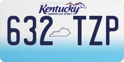 KY license plate 632TZP
