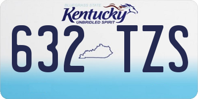 KY license plate 632TZS