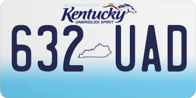 KY license plate 632UAD