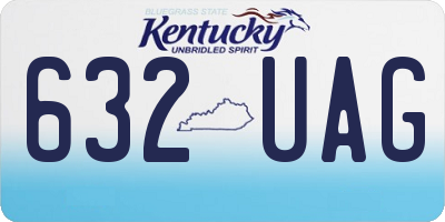 KY license plate 632UAG